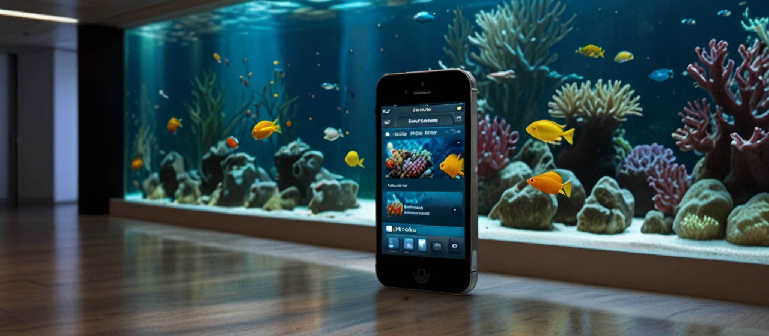 Default Create an image of a mobile phone displaying a list of 0 1