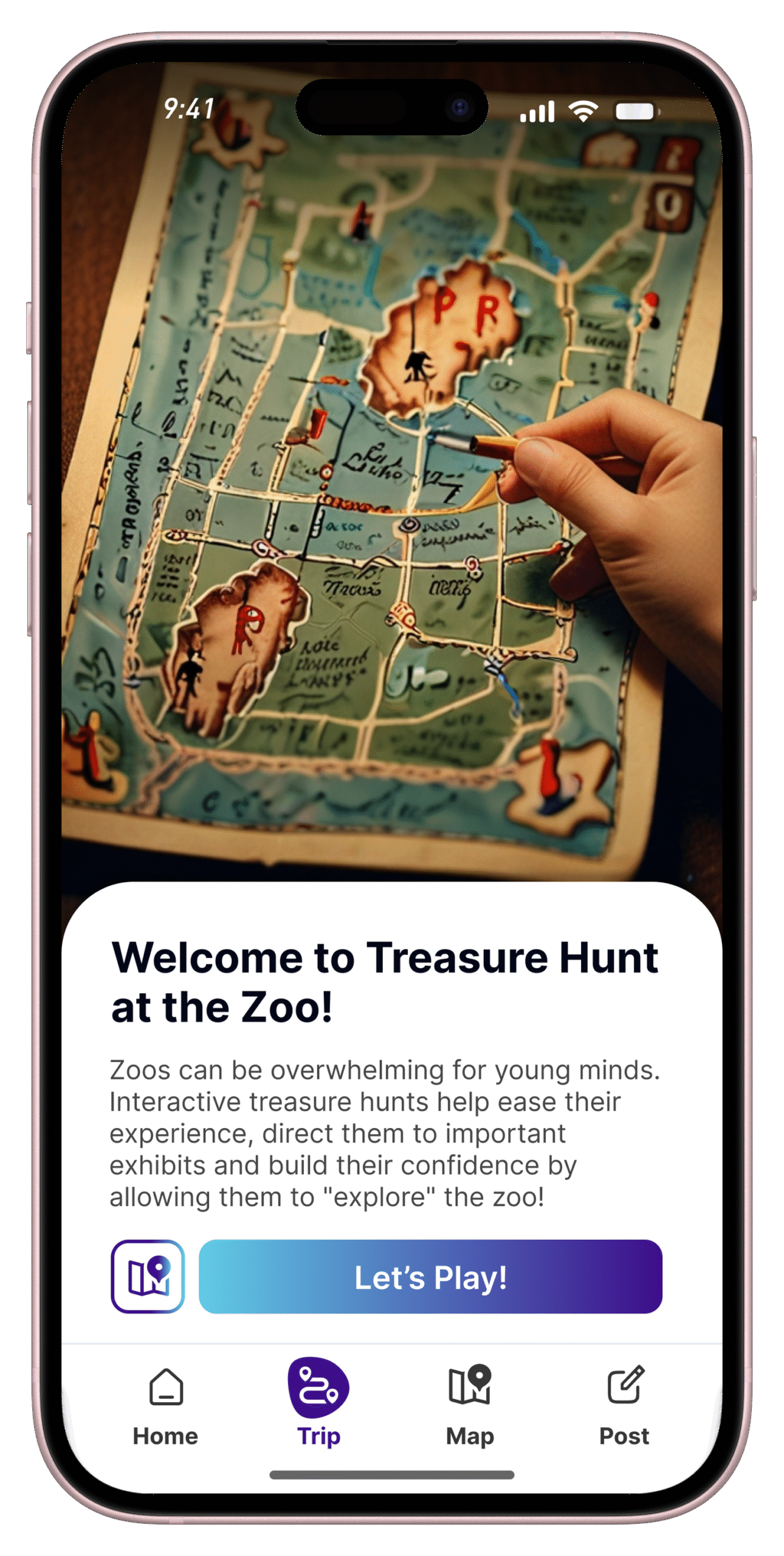 Interactive treasure hunt