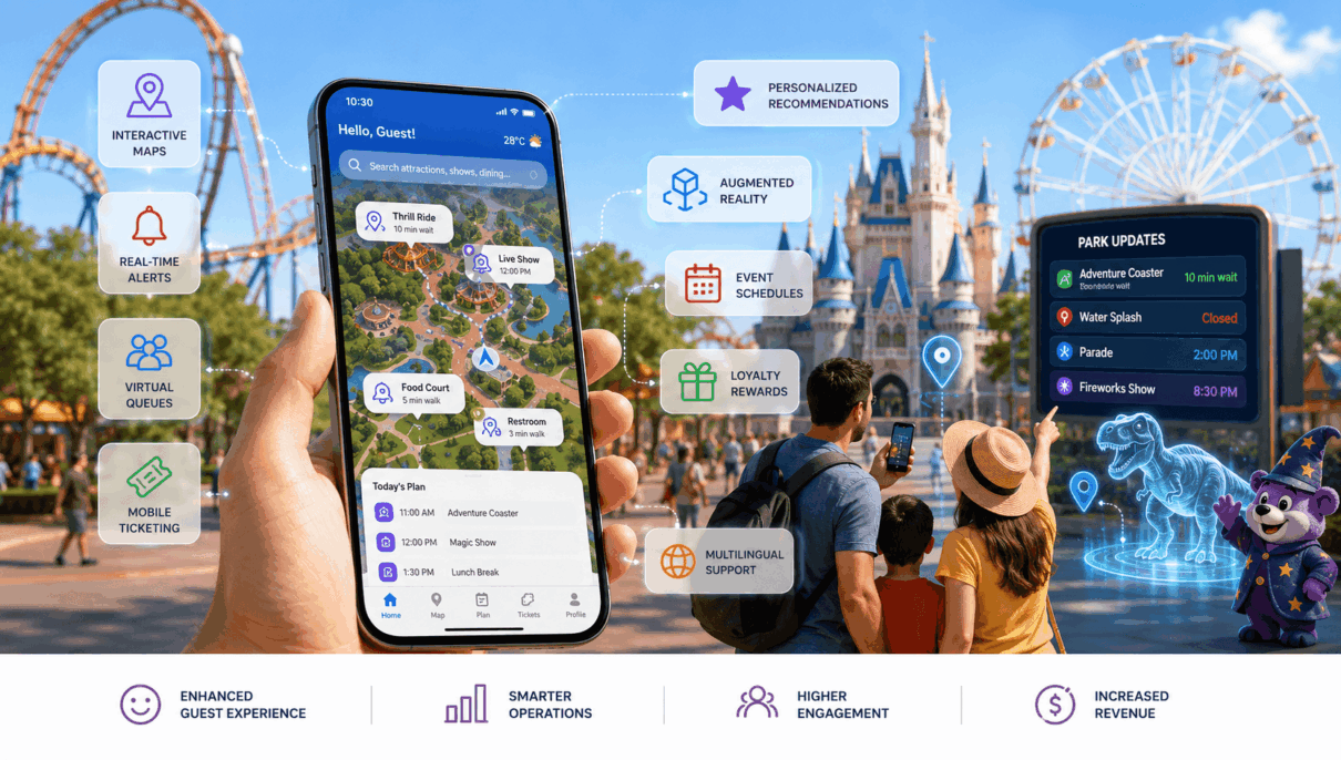 What Makes a Great Theme Park App 8 Essential Features for Best Guest Experience